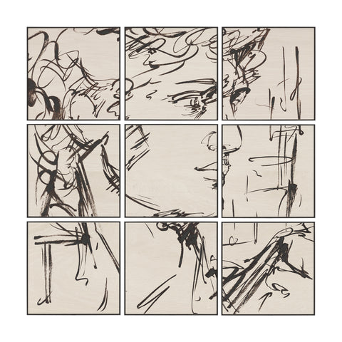 Sculptured Chaos (Set of 9) Framed Artwork