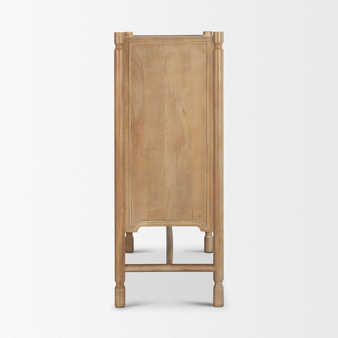 Phil Light Brown Wood 2 Door Bar Cabinet