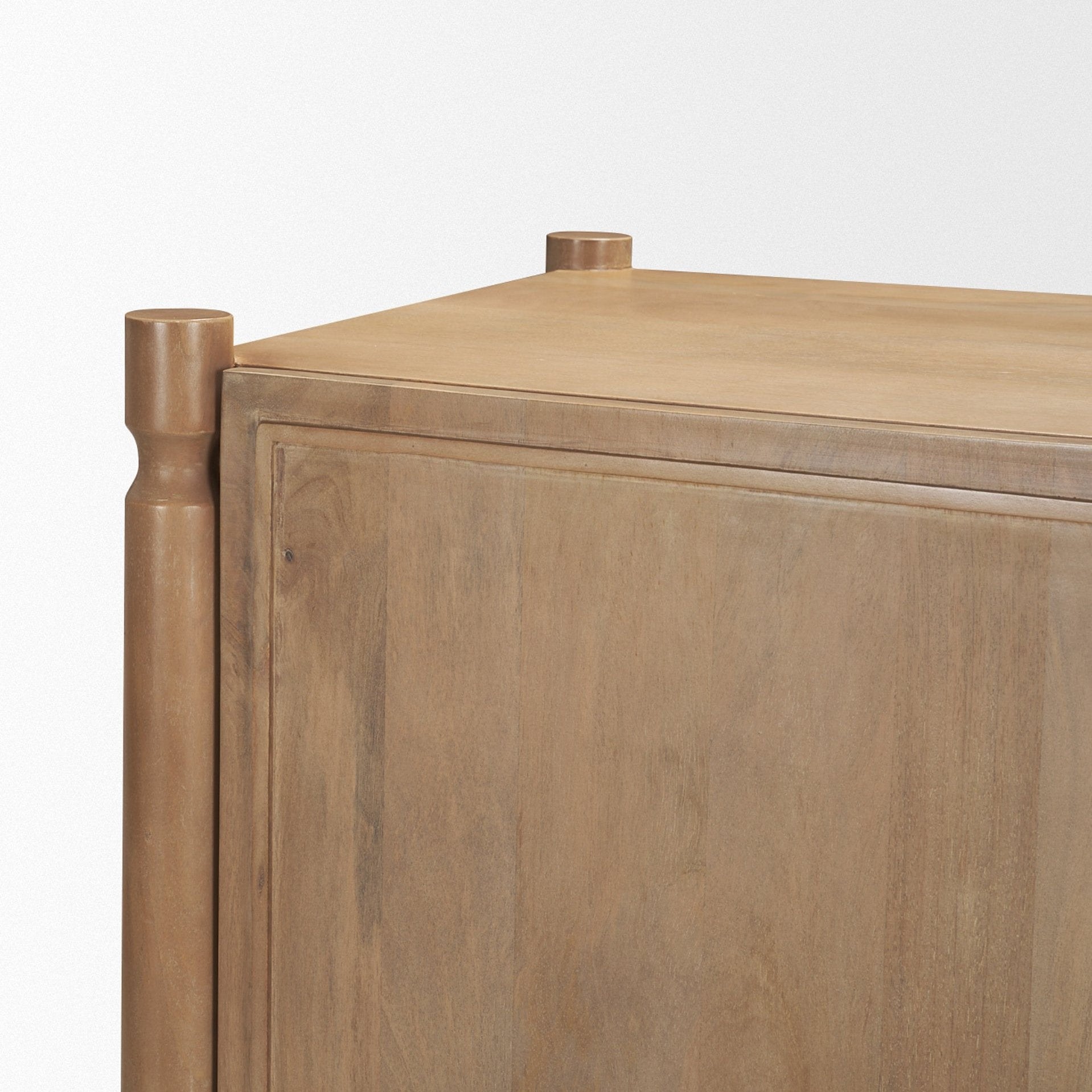 Phil Light Brown Wood 2 Door Bar Cabinet