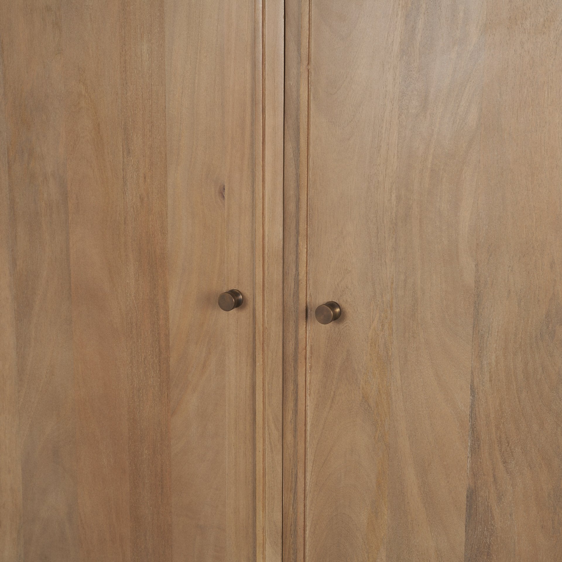 Phil Light Brown Wood 2 Door Bar Cabinet