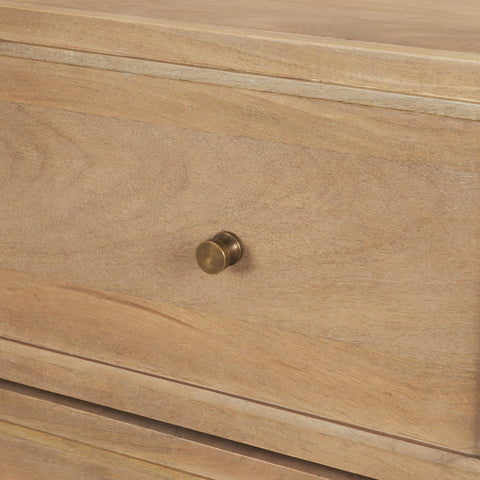 Phil Light Brown Wood 2 Drawer Accent Cabinet