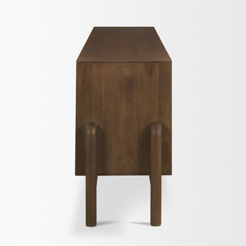 Trellyn 4-Door w/ Carved Woven Doors Closed Sideboard