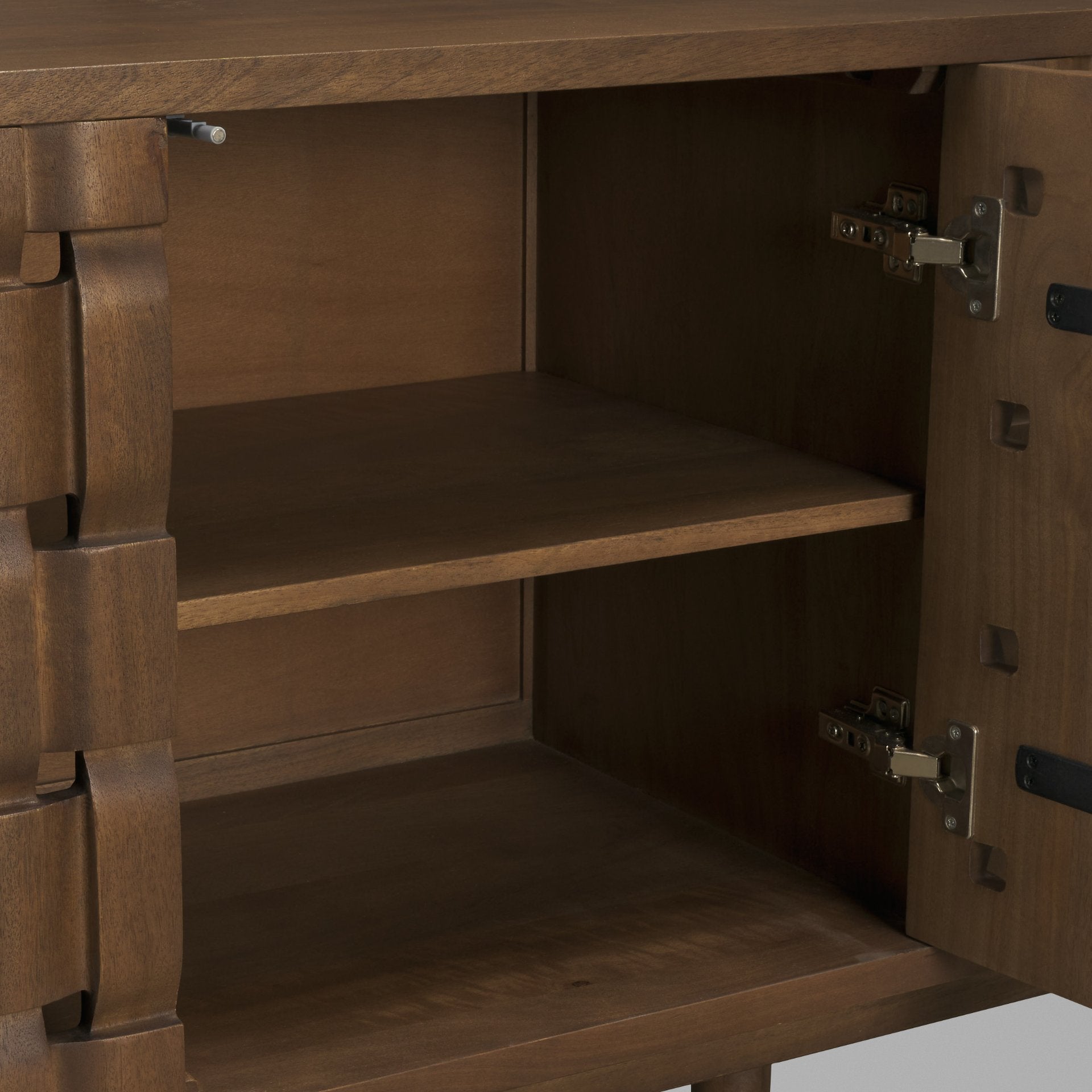 Trellyn 4-Door w/ Carved Woven Doors Closed Sideboard