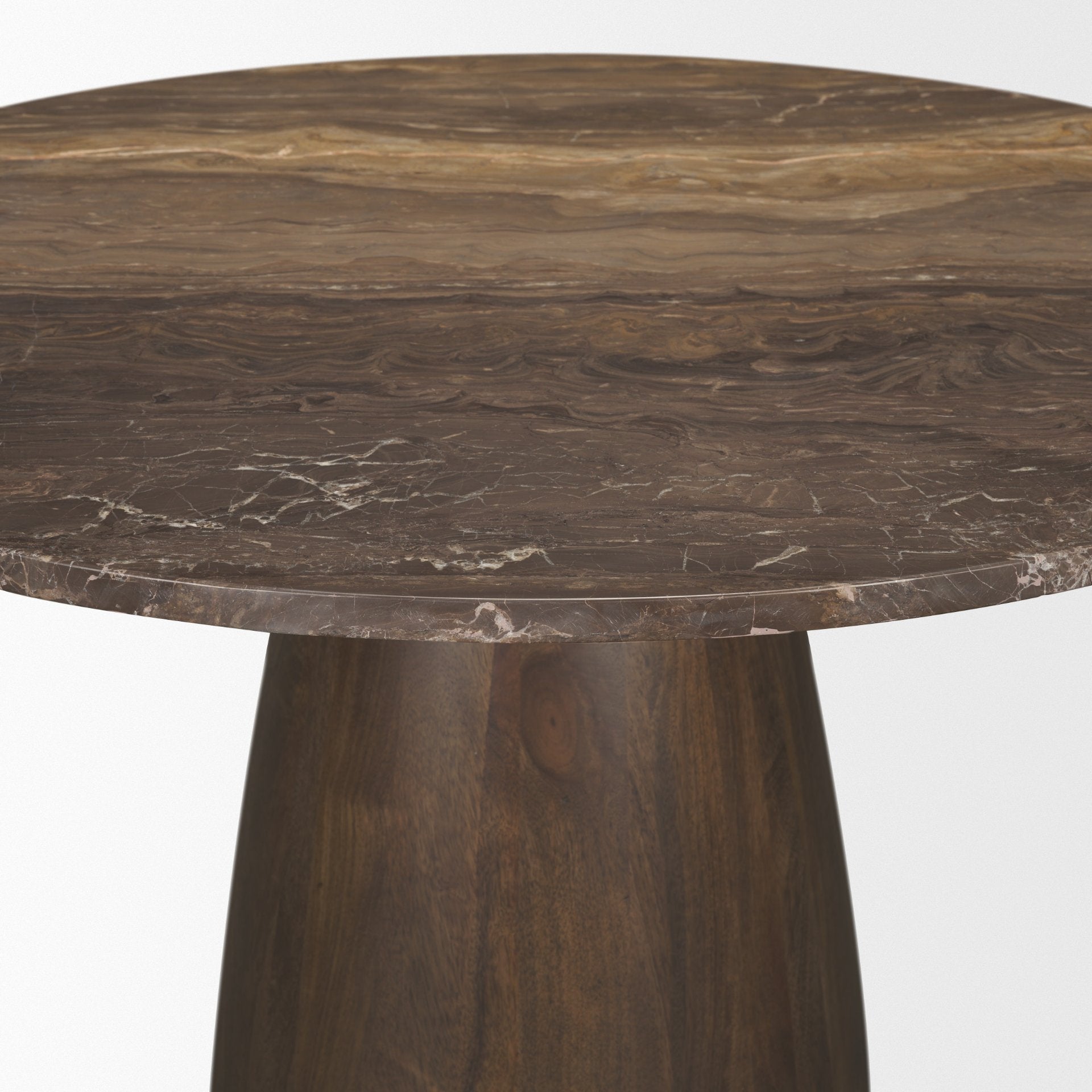Allyson Round Marble Dining Table