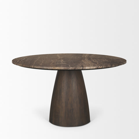Allyson Round Marble Dining Table
