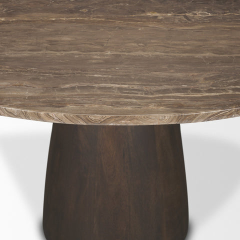 Allyson Round Marble Dining Table