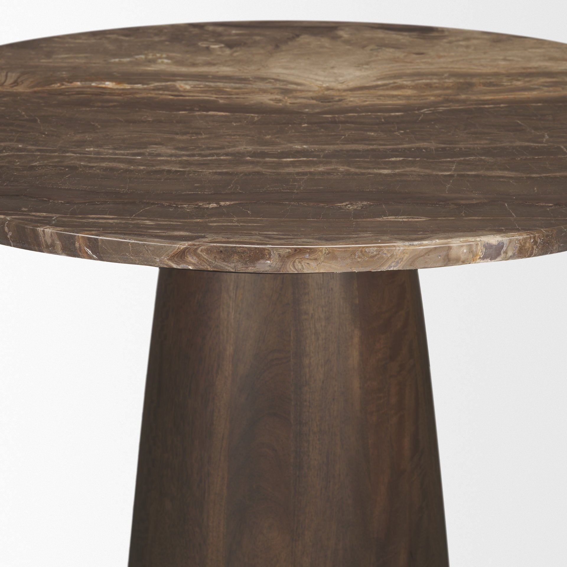 Allyson Round Marble Dining Table