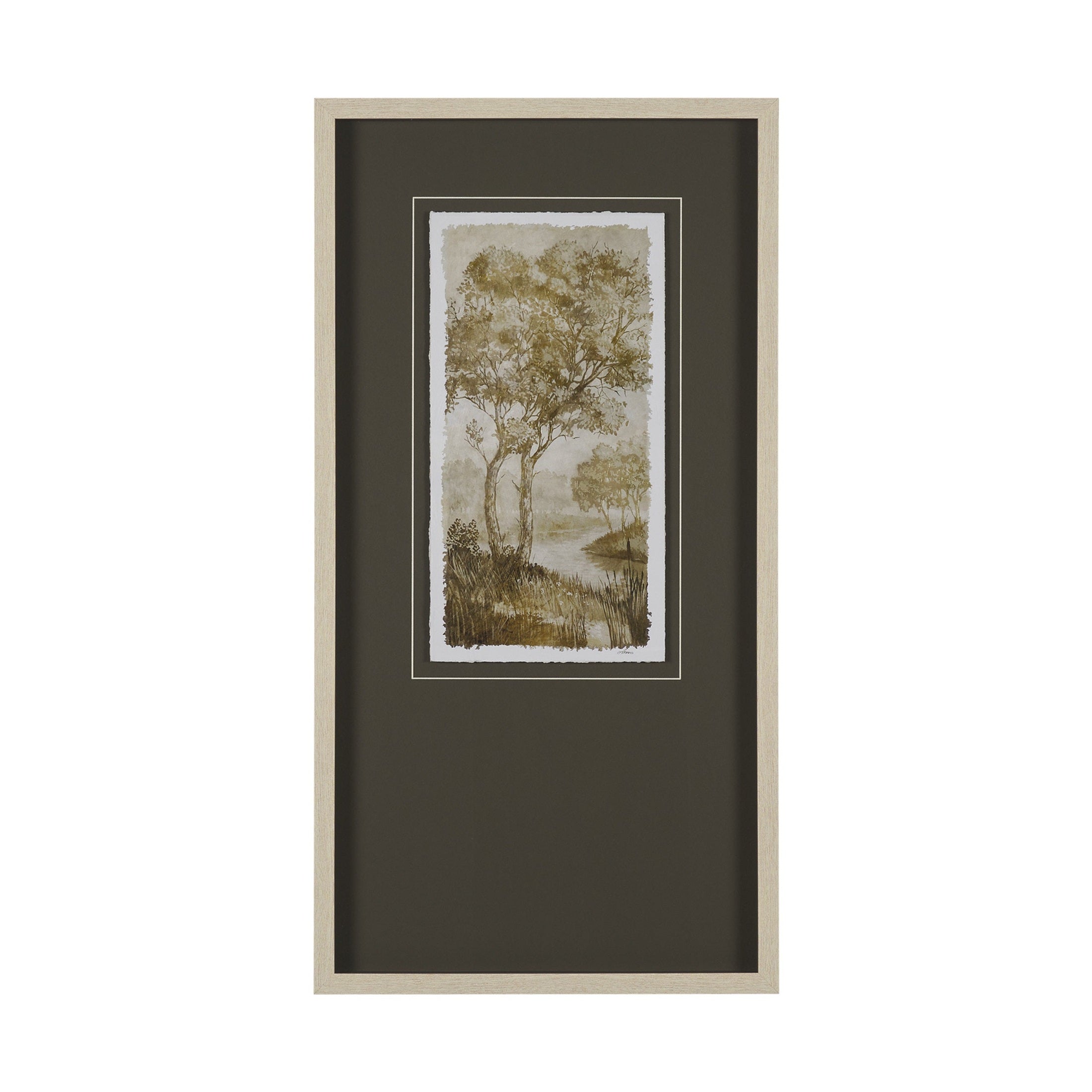 Timeless Vista Hand Embelished Textured Framed Artwork