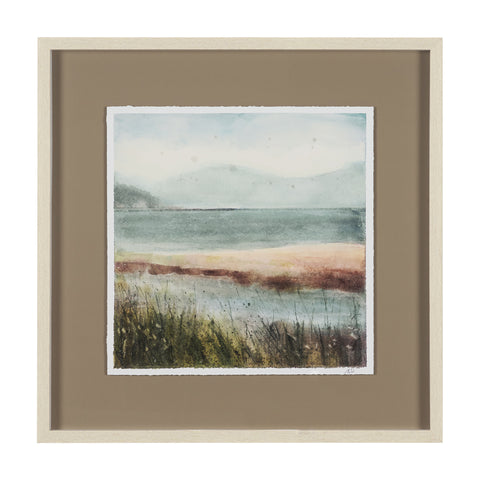 Shoreline Beauty Hand Embelished Framed Artwork