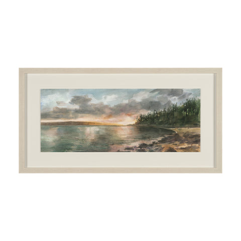 Coastal Splendor Hand Embelished Framed Artwork