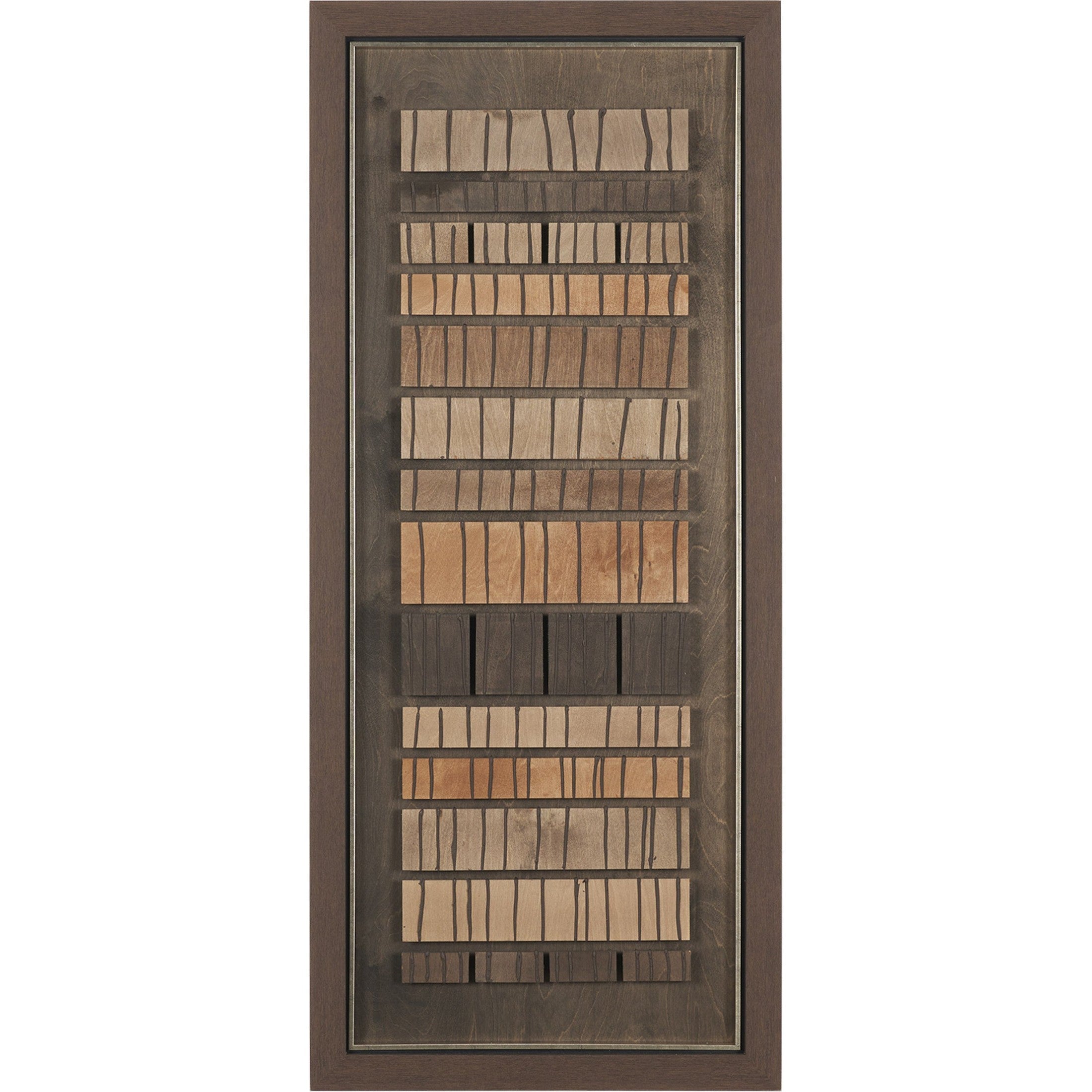 Timber Mosaic Handmade Original Framed Artwork Matted