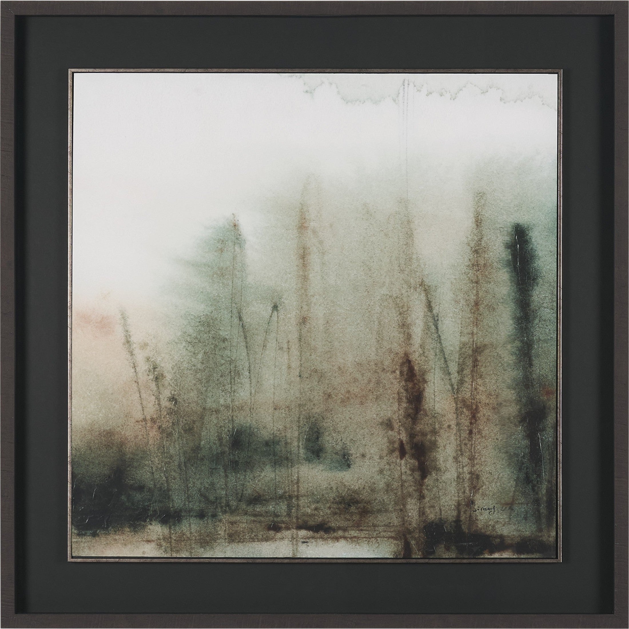 Watercolor Dreamscape Hand Embelished Framed Artwork