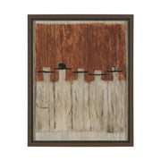 Side by Side Framed Artwork Matted under Glass
