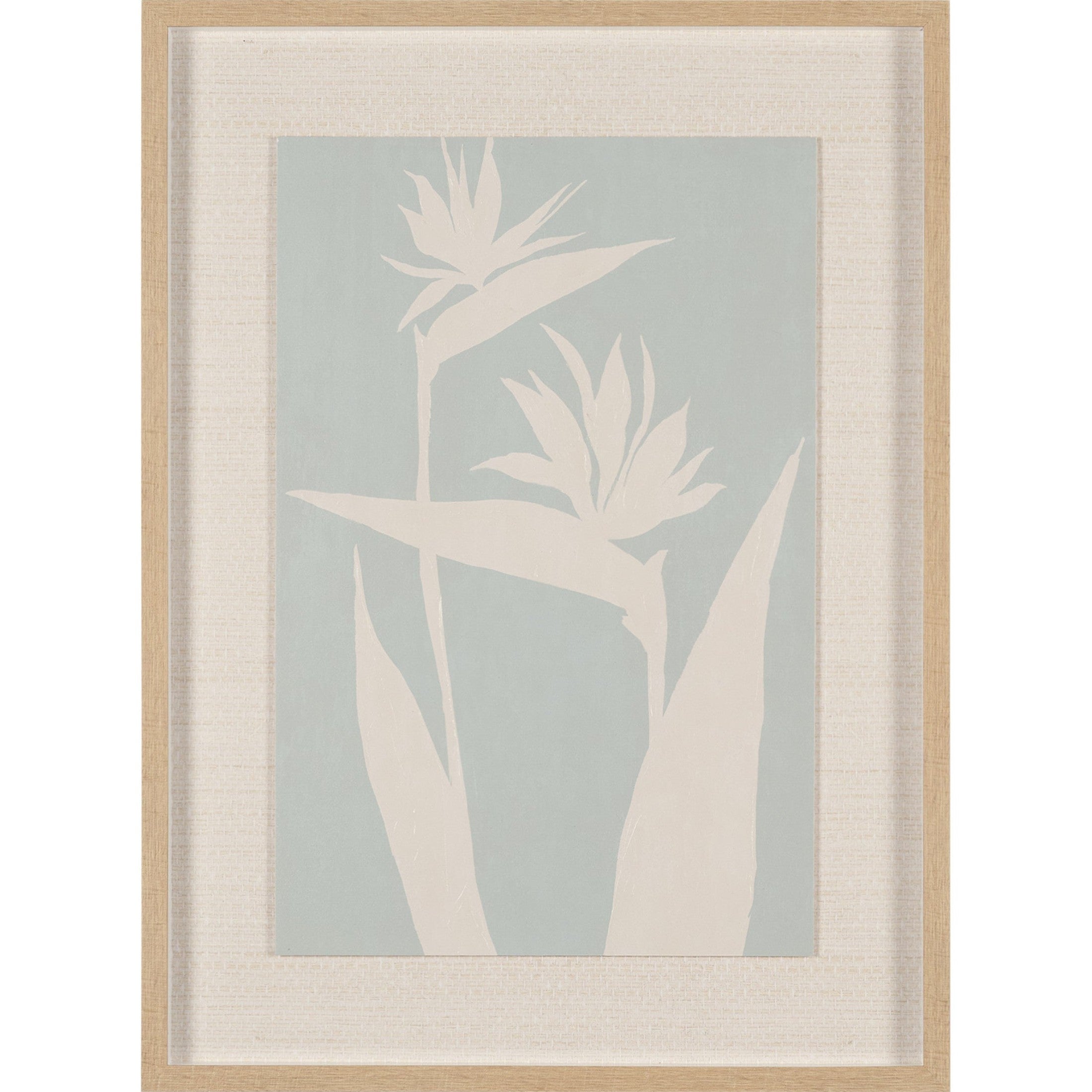 Verdant Silhouettes Framed Artwork Matted under Glass