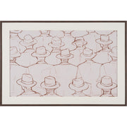 Hats Hand Embelished Framed Artwork
