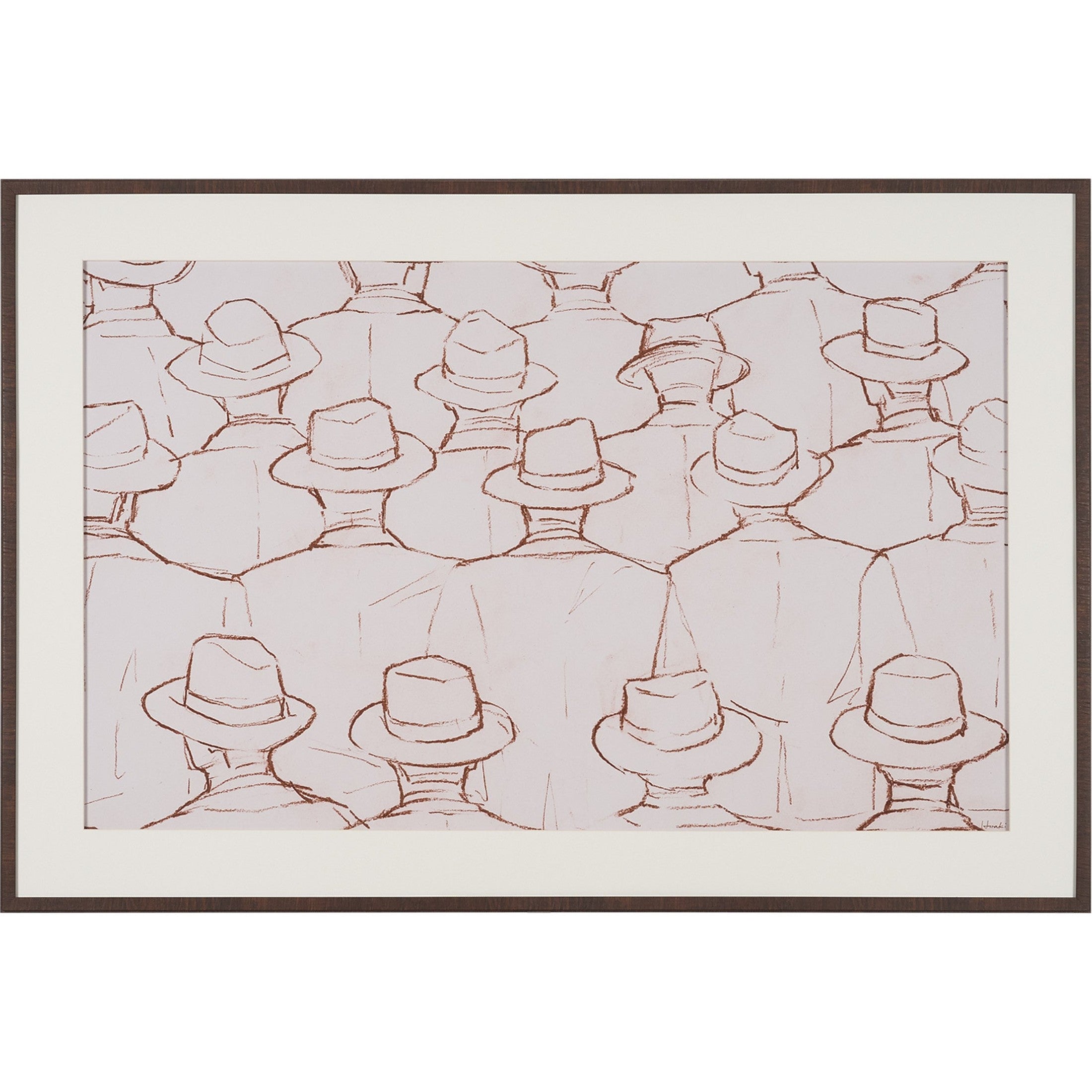 Hats Hand Embelished Framed Artwork