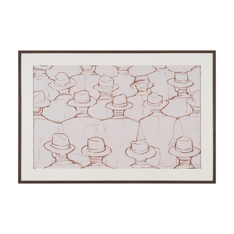 Hats Hand Embelished Framed Artwork