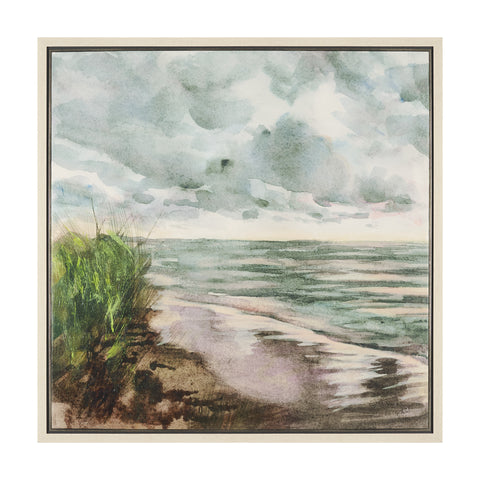 Beach View Framed Canvas Artwork