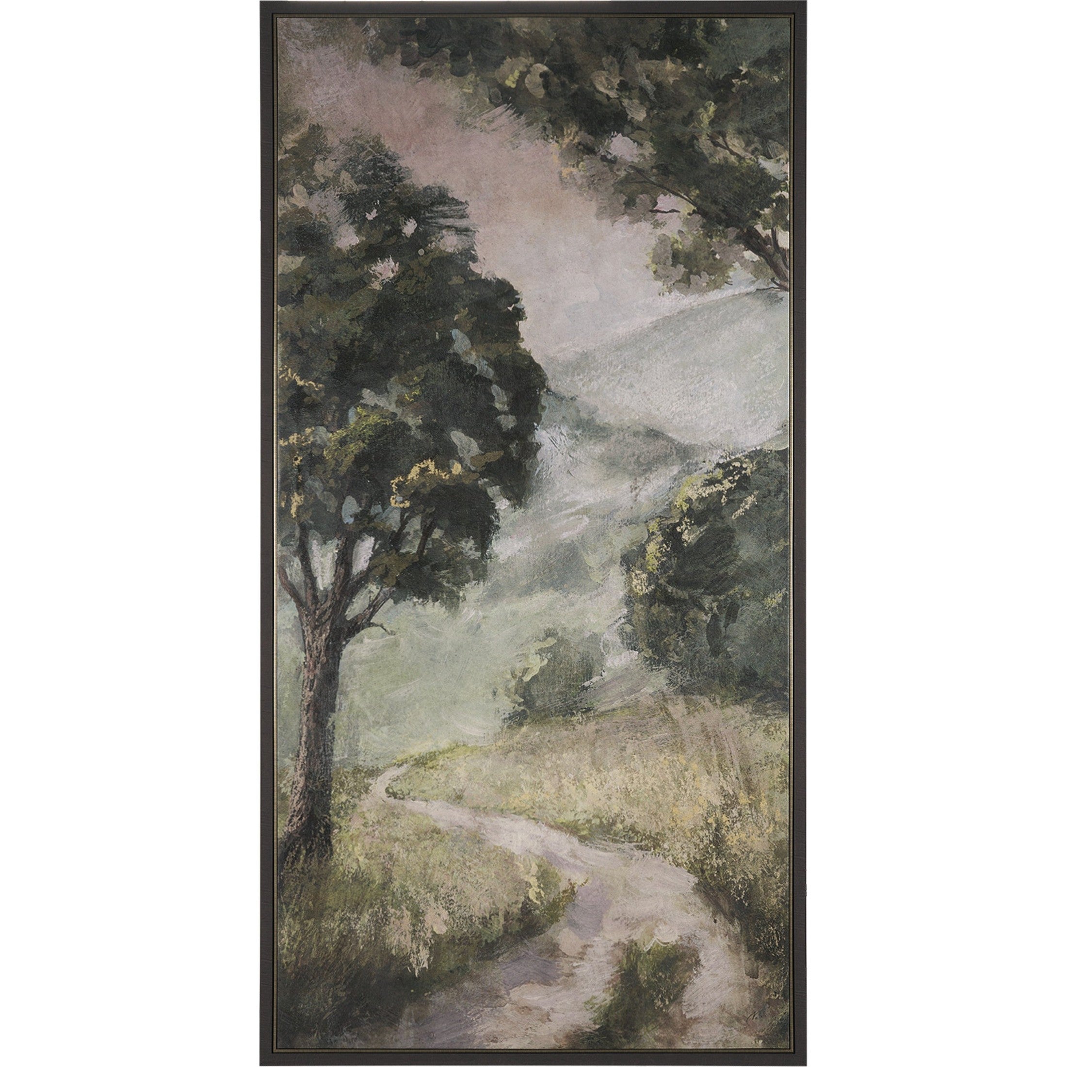 Silent Forest Textured Framed Canvas Artwork