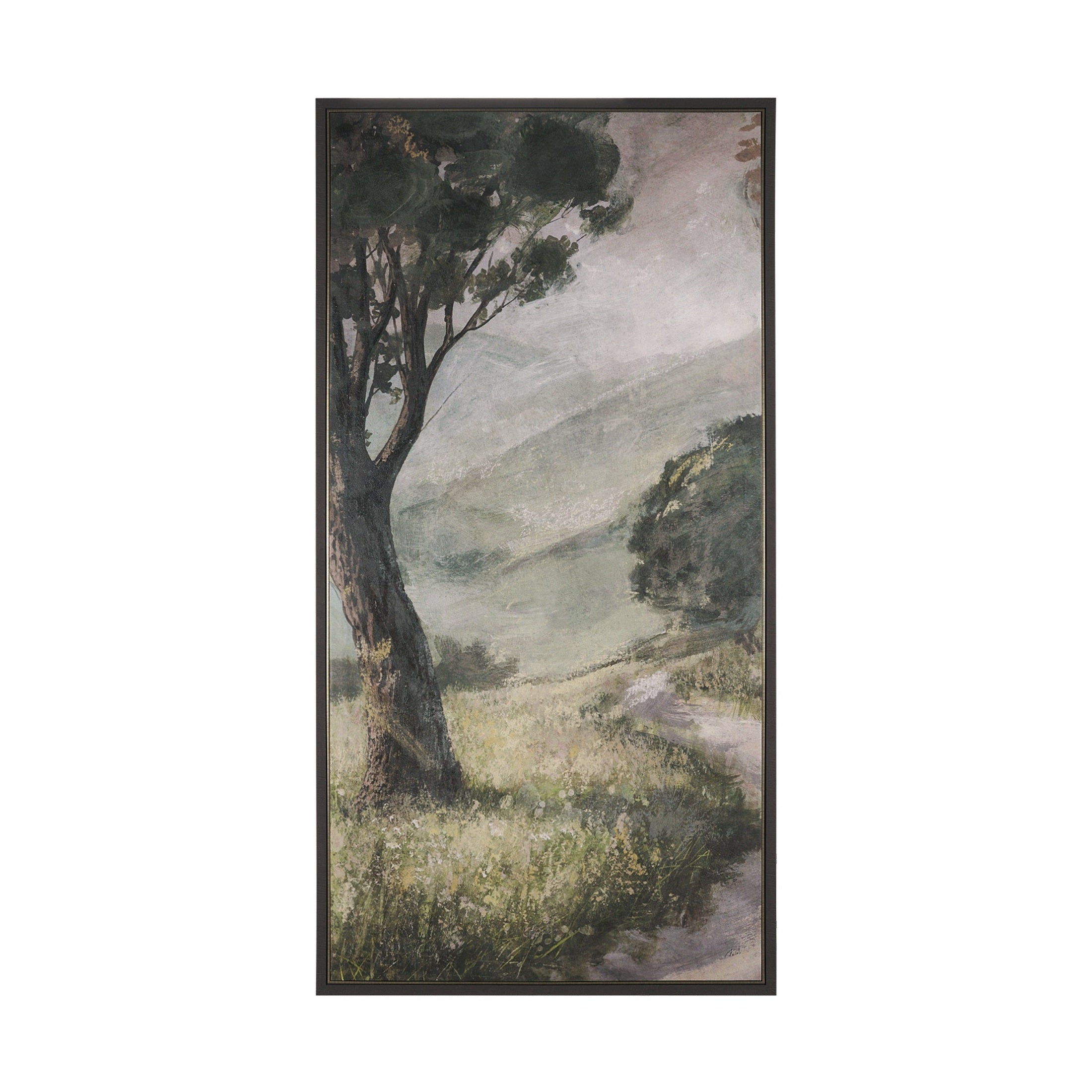 Silent Forest Textured Framed Canvas Artwork