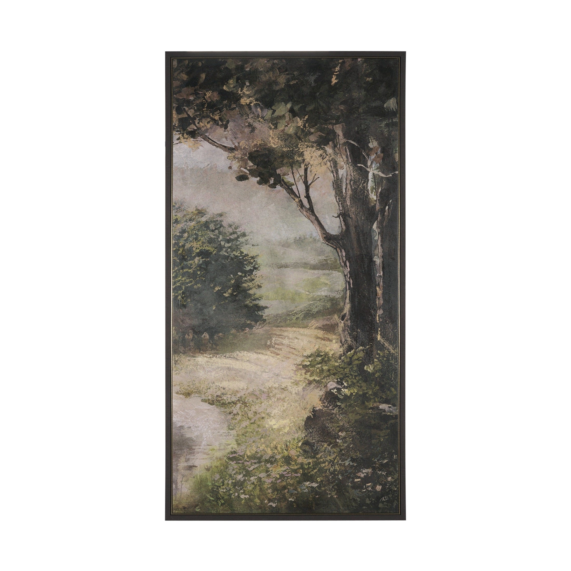 Silent Forest Textured Framed Canvas Artwork