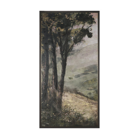 Silent Forest Textured Framed Canvas Artwork
