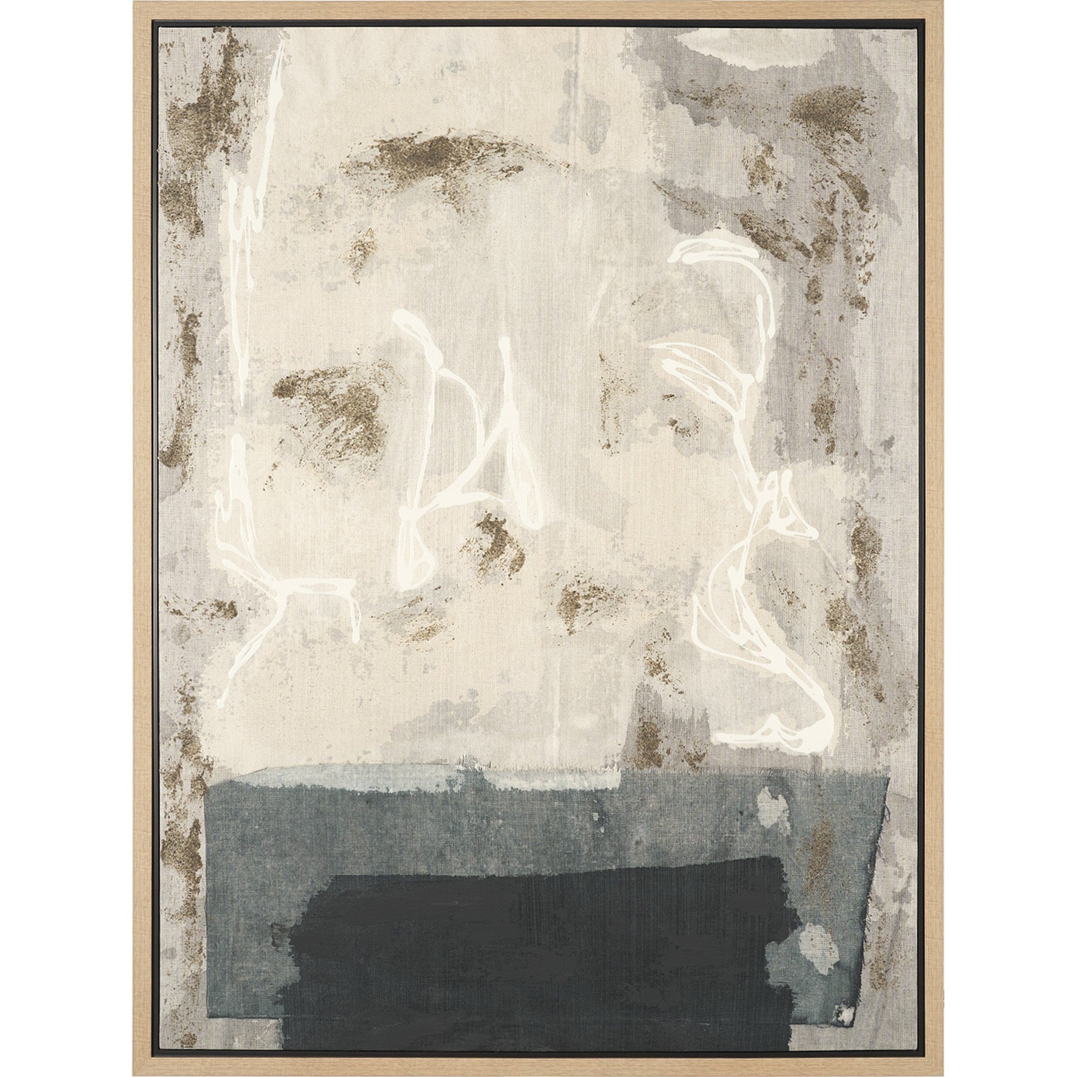 Textural Echo Framed Canvas Artwork