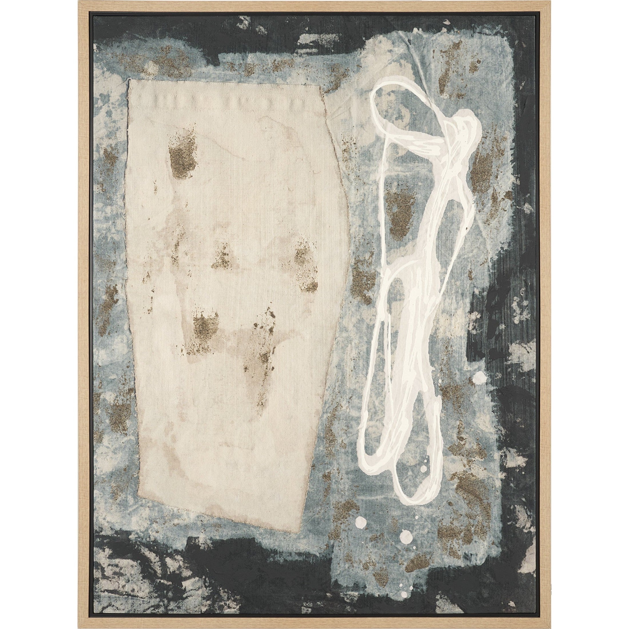 Textural Echo Framed Canvas Artwork