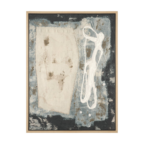 Textural Echo Framed Canvas Artwork