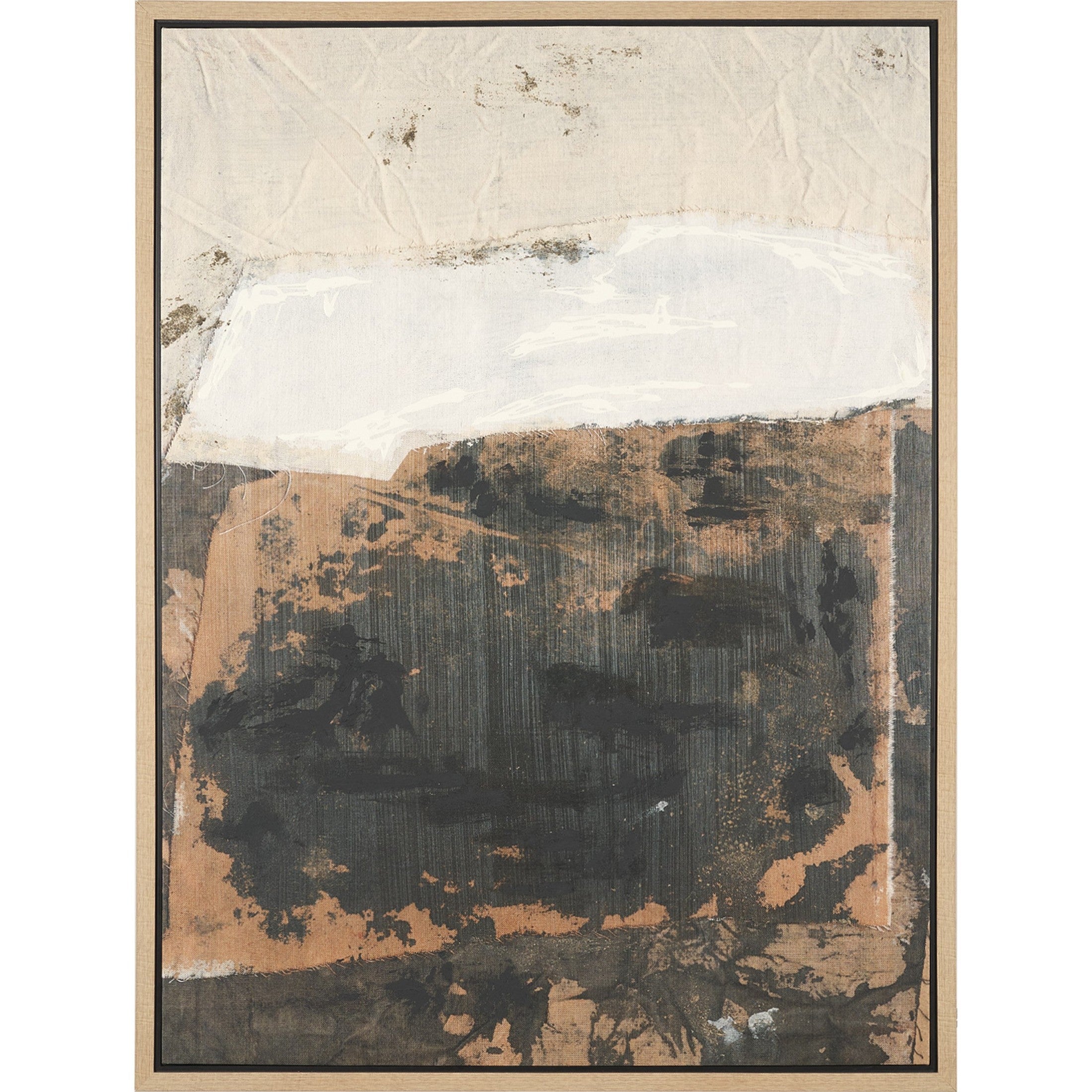 Textural Echo Framed Canvas Artwork