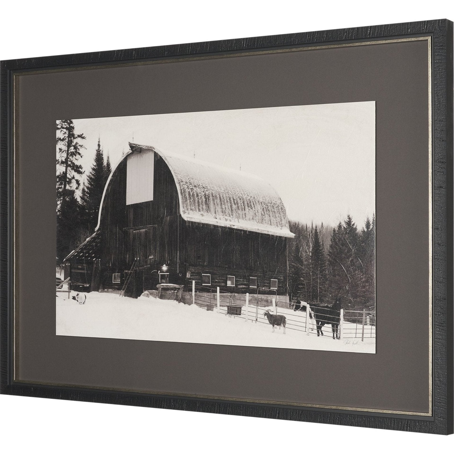 The Farm Textured Framed Art Print