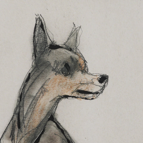 Playful Pup Hand Embelished Framed Artwork Matted under Glass