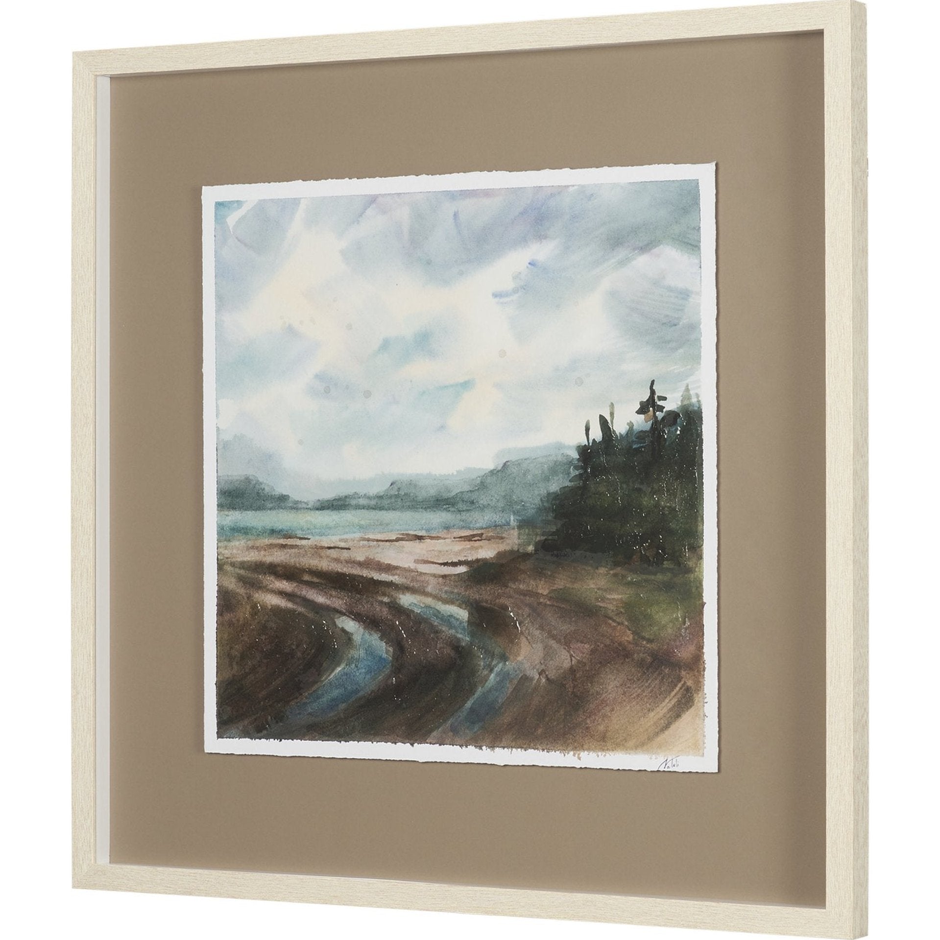 Shoreline Beauty Hand Embelished Framed Artwork