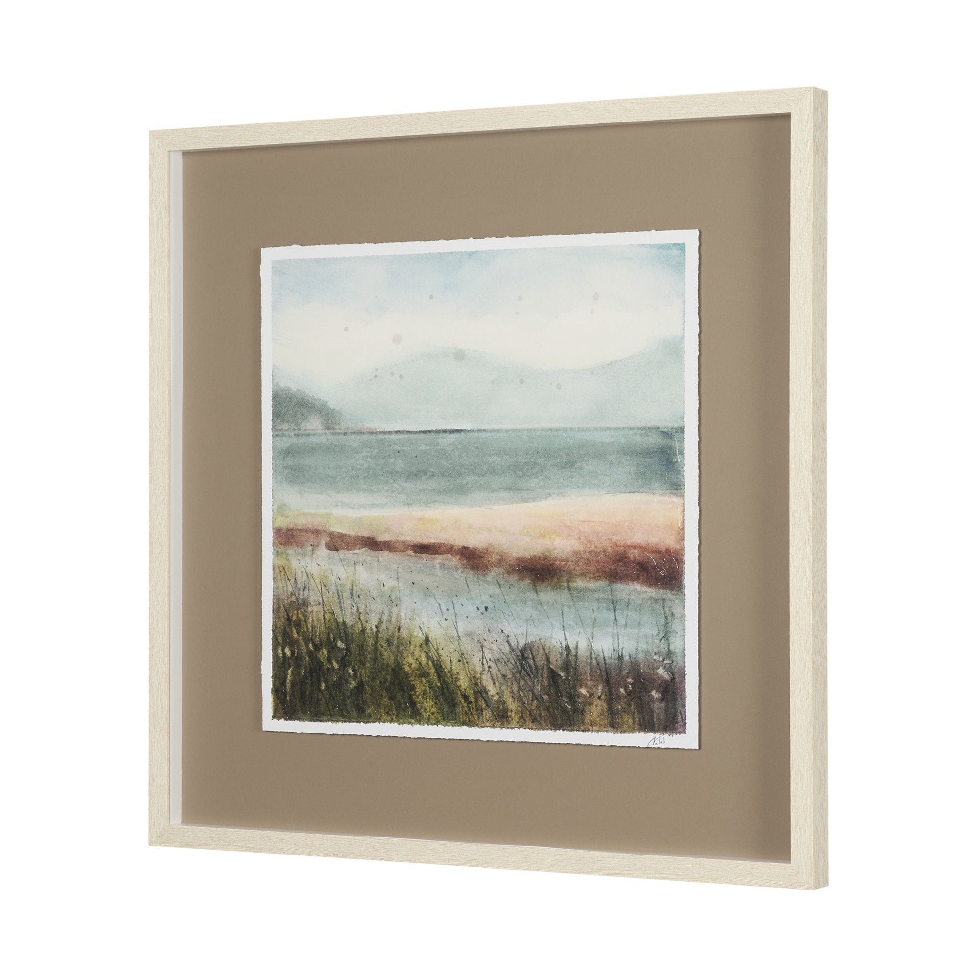 Shoreline Beauty Hand Embelished Framed Artwork