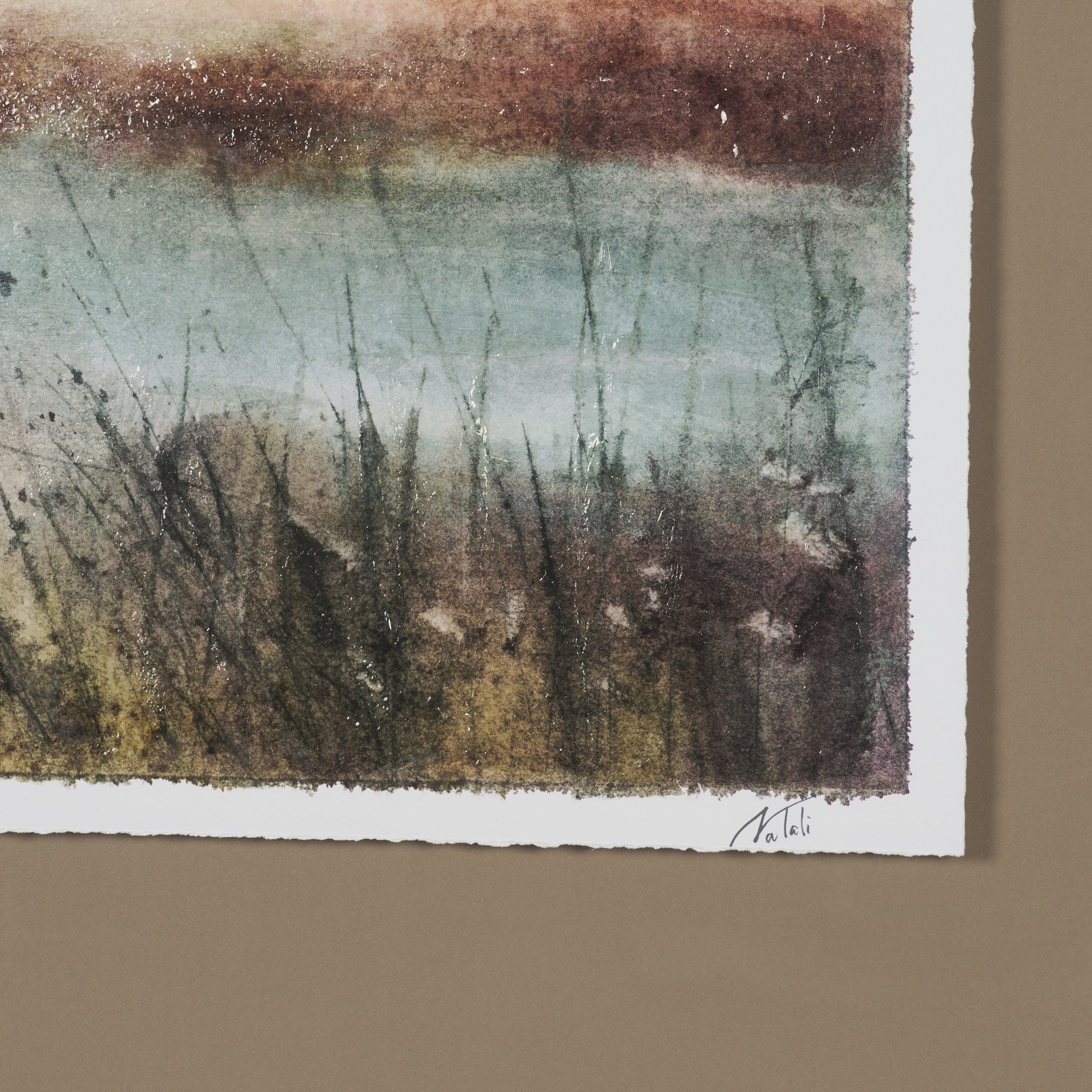 Shoreline Beauty Hand Embelished Framed Artwork