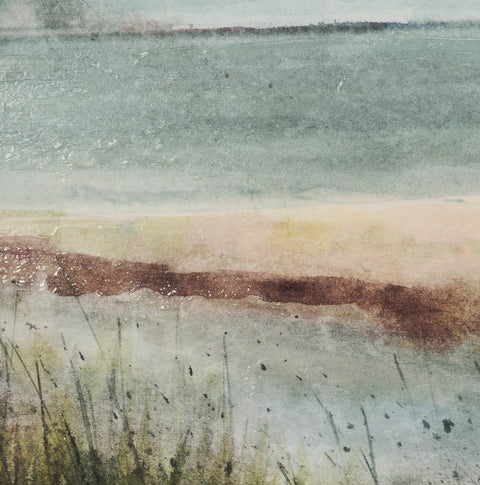 Shoreline Beauty Hand Embelished Framed Artwork