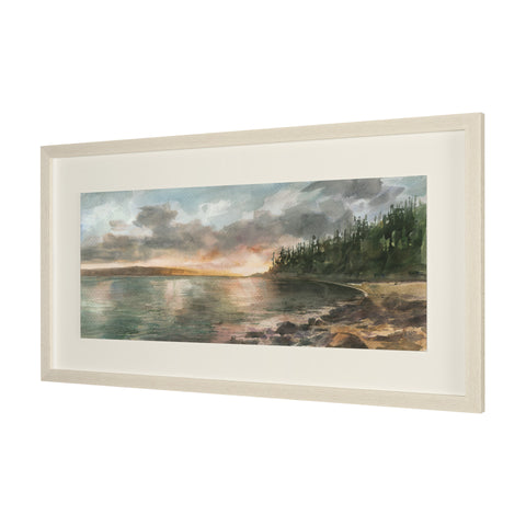 Coastal Splendor Hand Embelished Framed Artwork