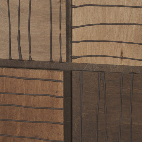 Timber Mosaic Handmade Original Framed Artwork Matted