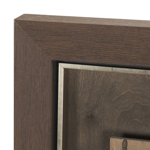 Timber Mosaic Handmade Original Framed Artwork Matted