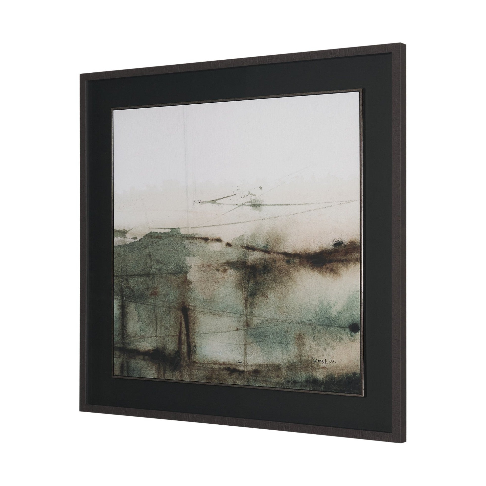 Watercolor Dreamscape Hand Embelished Framed Artwork