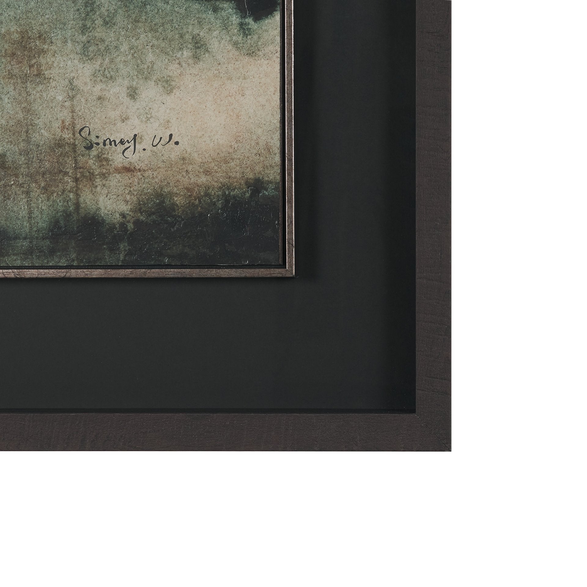 Watercolor Dreamscape Hand Embelished Framed Artwork