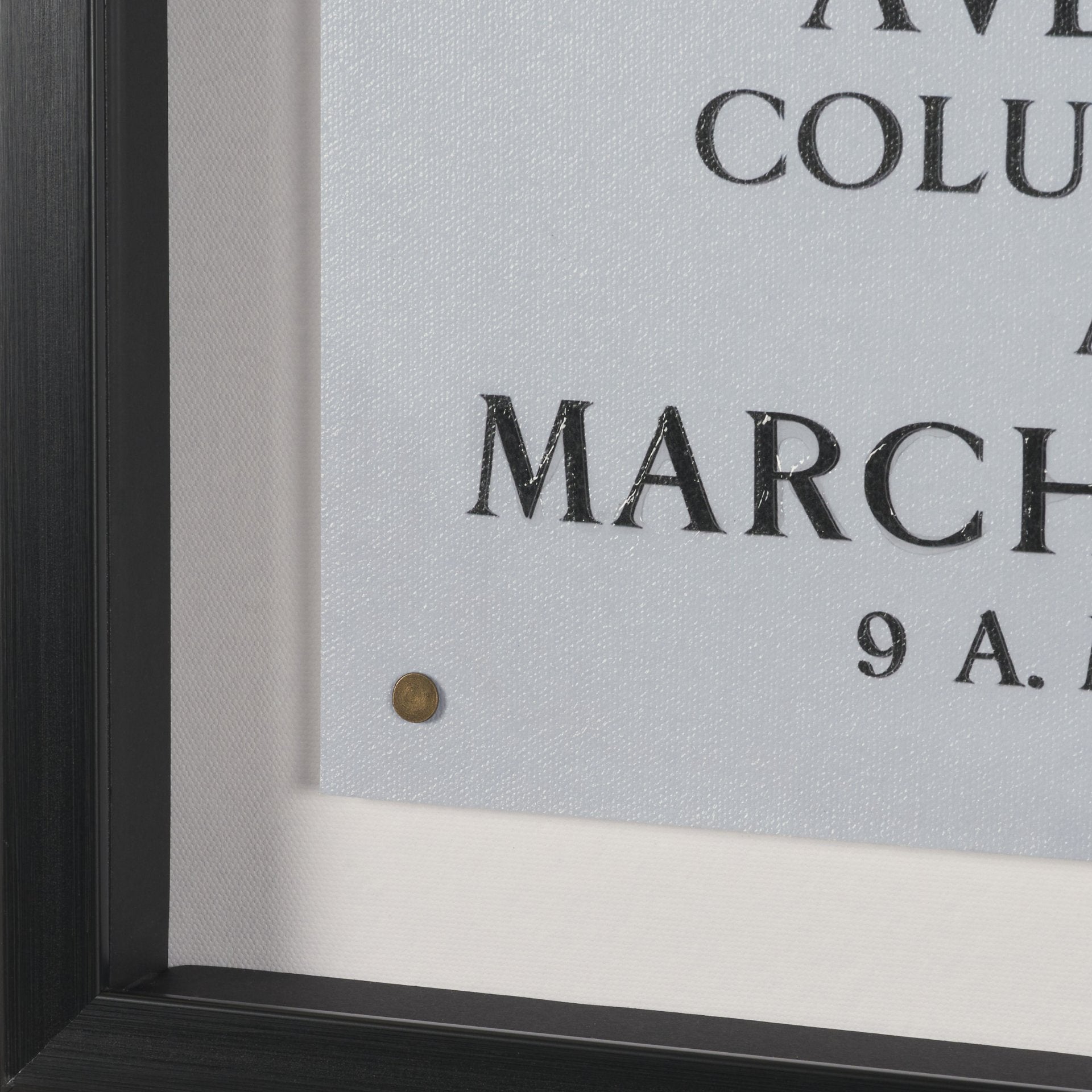 Ephemera Sculpture Text Frame Artwork