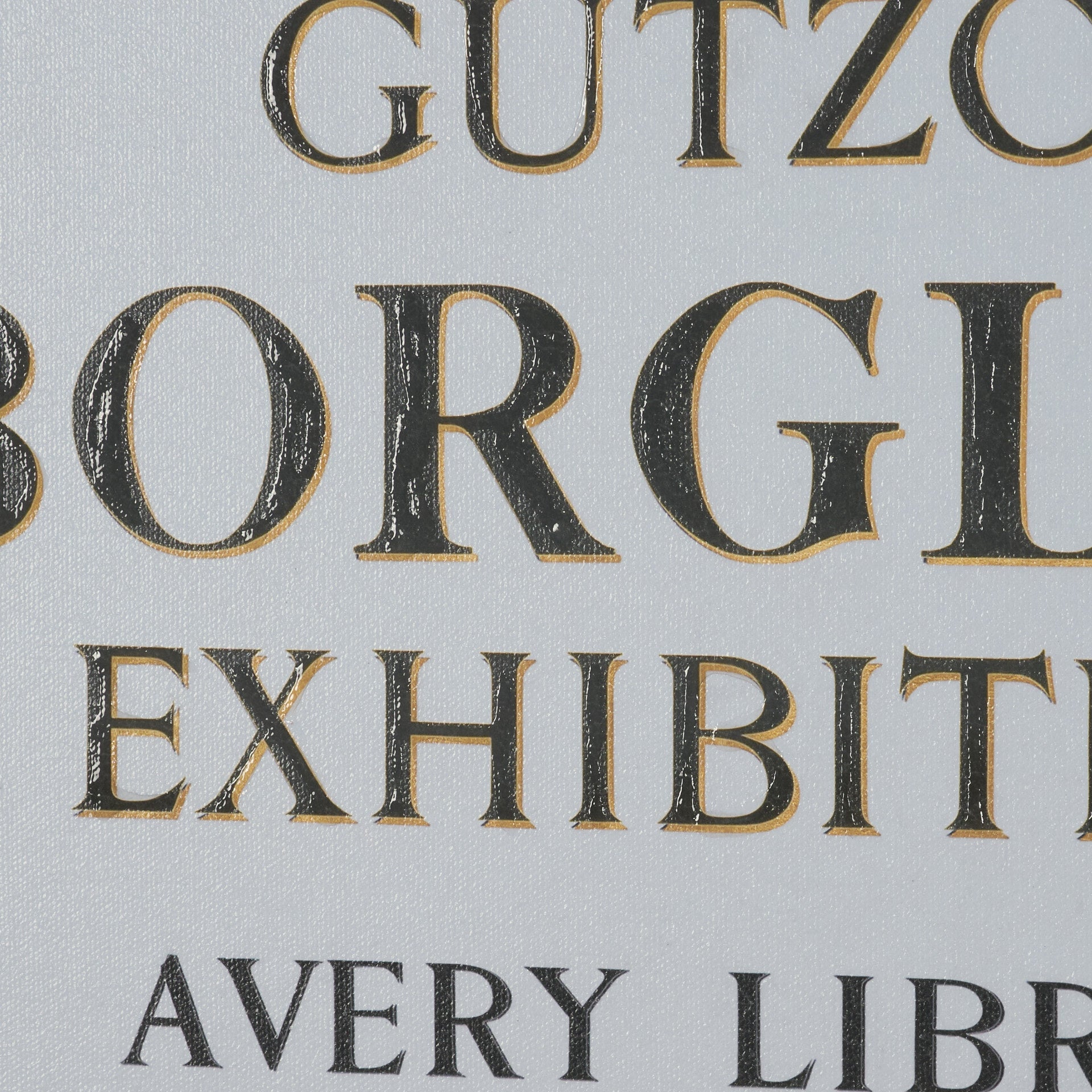 Ephemera Sculpture Text Frame Artwork