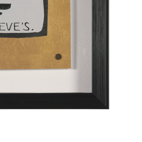 Ephemera Exhibition Text Frame Artwork