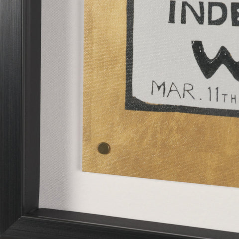 Ephemera Exhibition Text Frame Artwork