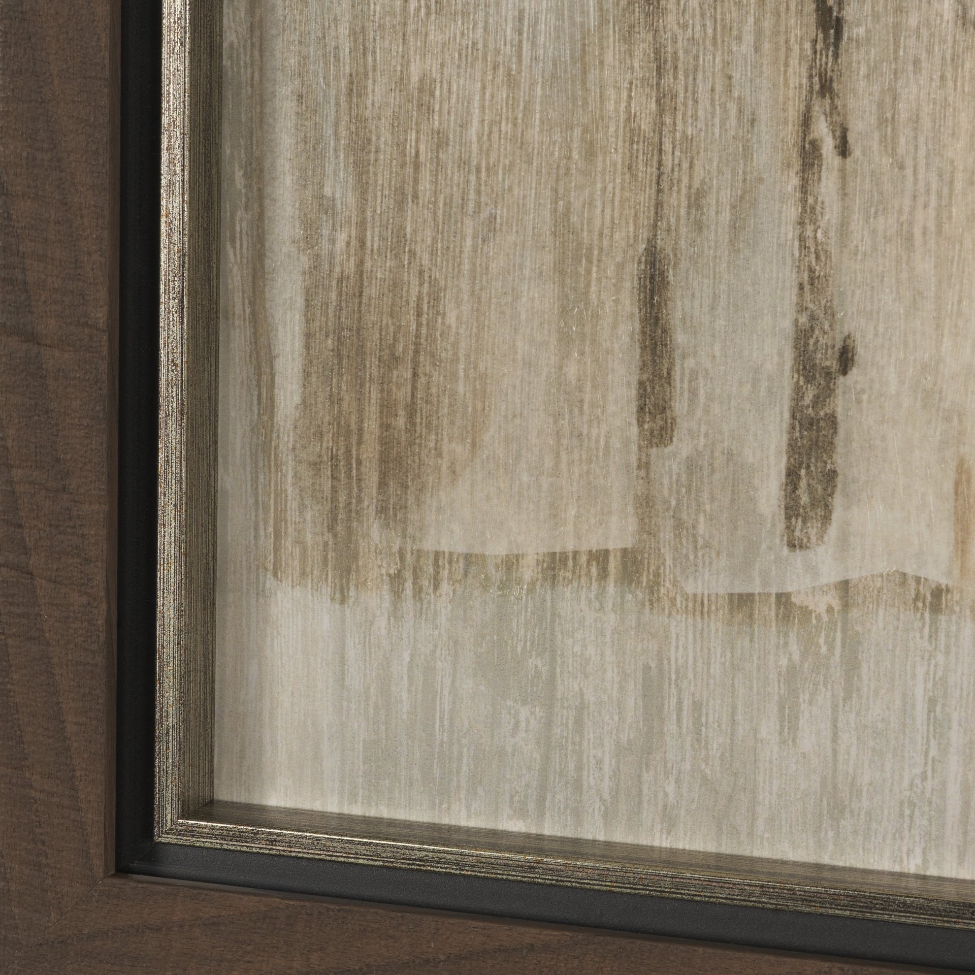 Side by Side Framed Artwork Matted under Glass