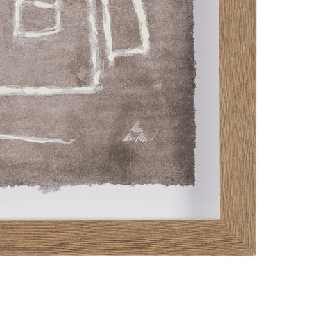 Obscure Framed Artwork Matted under Glass