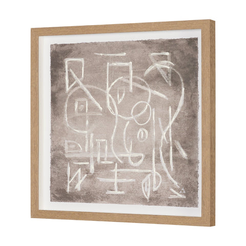 Obscure Framed Artwork Matted under Glass