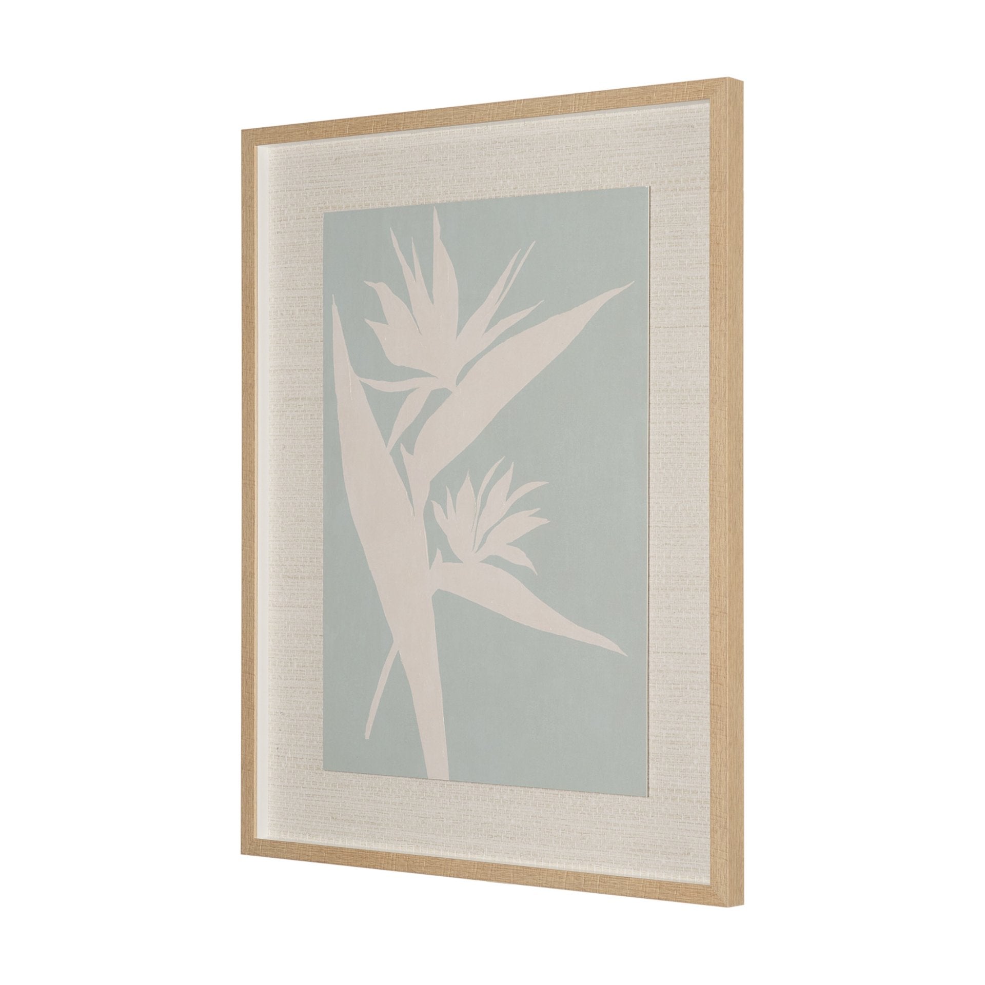 Verdant Silhouettes Framed Artwork Matted under Glass