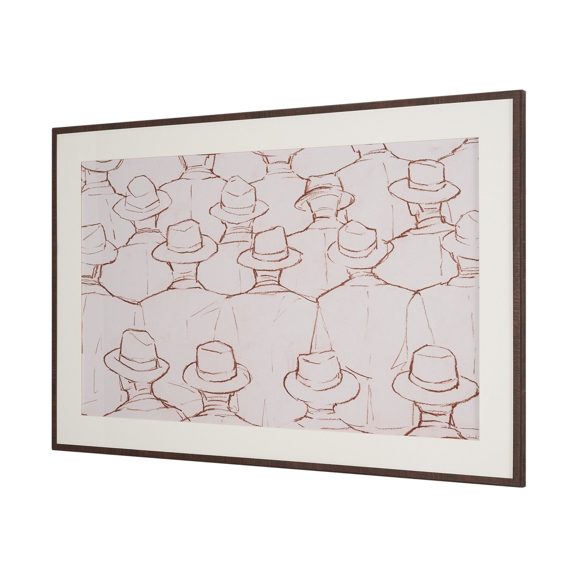 Hats Hand Embelished Framed Artwork